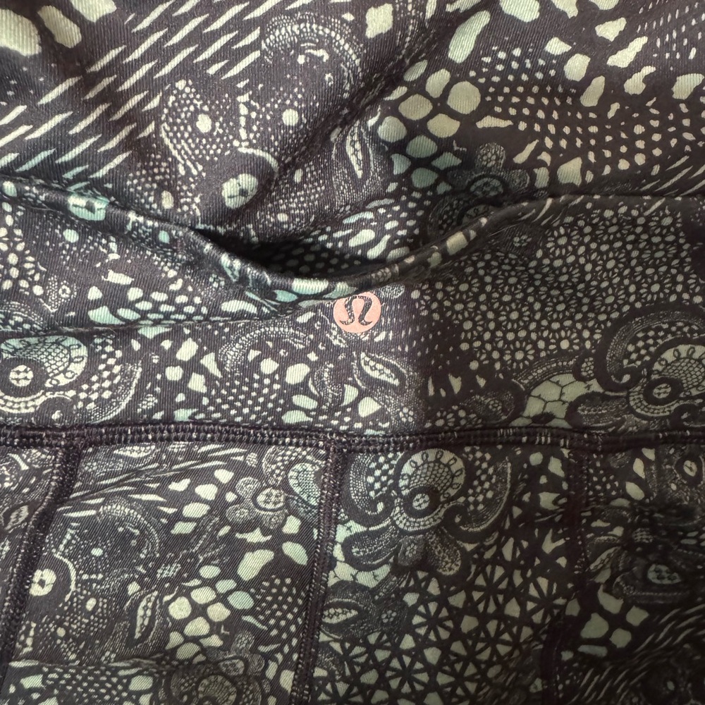 Lululemon Wunder Short - Pretty Lace- Bali Breeze/Alberta Lake- 2”inseam. - Picture 4 of 8